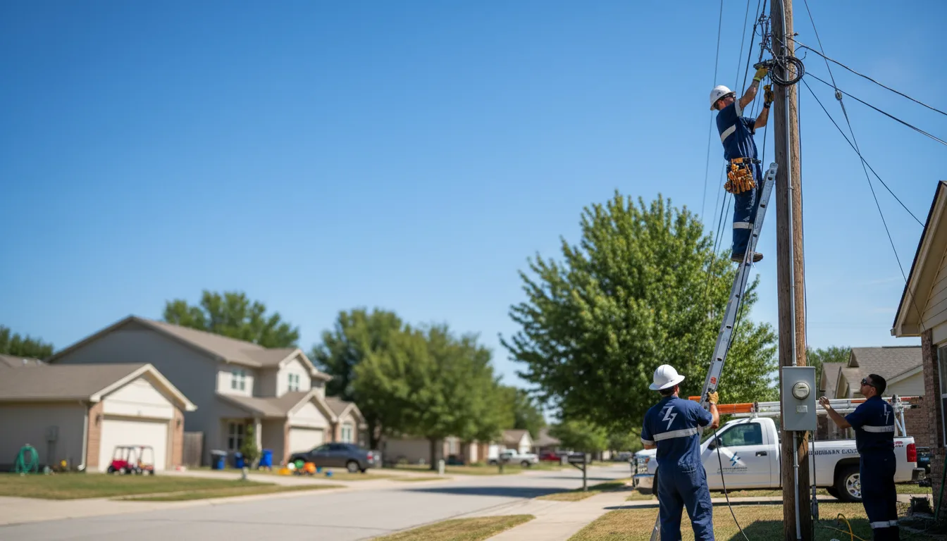 Residential electrician providing installation services in Gardendale, AL